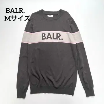 [ 새상품급 ] BALR. 보라 크루넥 스웨터 니트 로고 그레이
