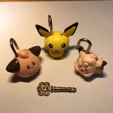 닌텐도 레트로 피피 피츄 픽시의 열쇠 달린 락 자물쇠
