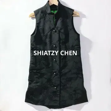 샤츠 첸 / 자수 베스트 지레 실크 혼방