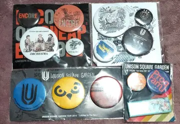 UNISON SQUARE GARDEN 캔뱃지 4개 세트
