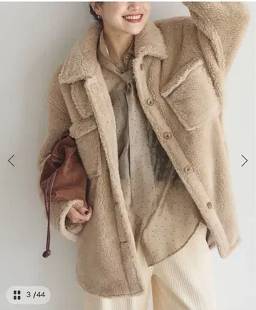 JOURNAL STANDARD ECOPEL 소프트 플리스 CPO 베이지