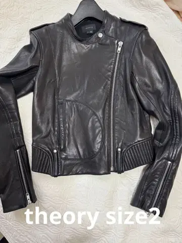 theory 블랙 가죽 자켓 띠어리 프리 사이즈