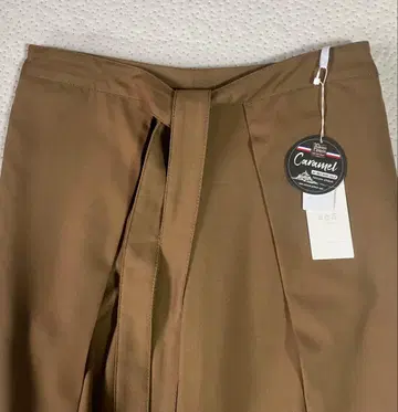 [자유구] 택 포함 새상품! 프론트 디테일 랩 와이드 팬츠 38 카멜