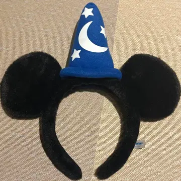 미키 귀 마법사 모자 머리띠