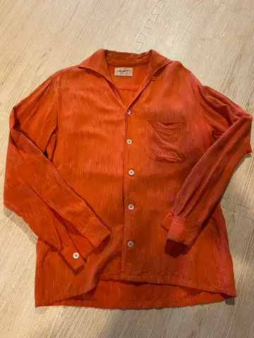 50년대~60년대 오렌지 이탈리안 컬러 셔츠