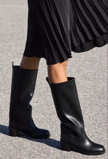 H&M 블랙 롱 부츠 38 사이즈