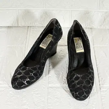FIZZ REEN 피즈린 웨지솔 펌프스 블랙 24cm