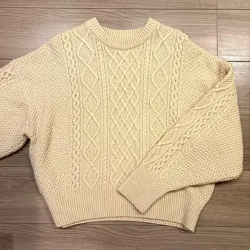 avecmoi 케이블 니트 스웨터 (아이보리)