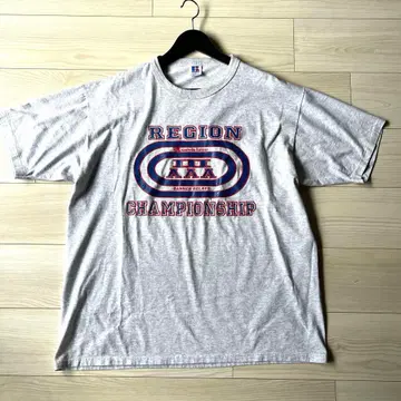 90s 러셀 Russell T셔츠 멜란지 그레이 빈티지 USA