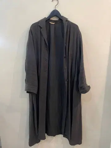 ARTS&SCIENCE 실크 린넨 롱 코트