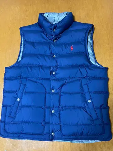 다운 베스트 랄프 로렌 리버서블 네이비 실버