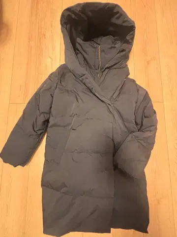 FRAMeWORK 후드 다운 코트 블랙 38