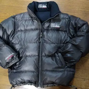 FIRST DOWN 다운 자켓 블랙/그레이