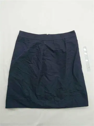 케이트 스페이드 NEW YORK 코튼 실크 혼방 타이트 스커트 네이비