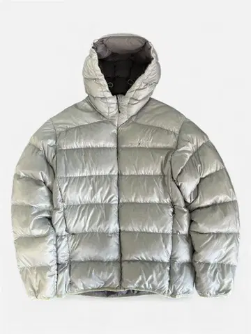 몽벨 라이트 알파인 다운 후드티 그레이 실버 L 레어 컬러 단종