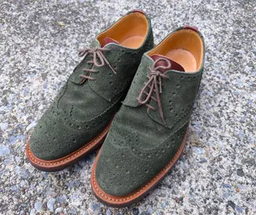 SANDERS/샌더스 스웨이드 부츠 UK7 영국제 윙팁