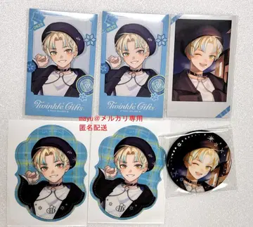 니지산지 히바치 마나 Twinkle Gifts 폴라로이드 캔뱃지 스티커