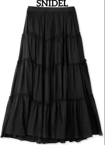 스나이델(SNIDEL) 티어드 볼륨 스커트