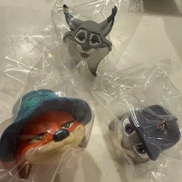 주토피아 2 패션 반지 닉 주디 파우버트 3개 세트