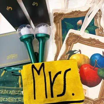 6종 세트 미세스 응원봉 타월 백 스카프 바벨탑