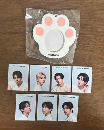ENHYPEN mixsoon 발바닥 모양 키링 포토 카드 세트
