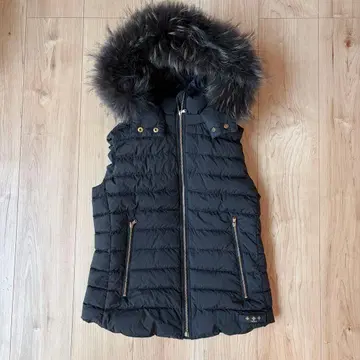 TATRAS 타트라스 후드 퍼 포함 다운 베스트 블랙