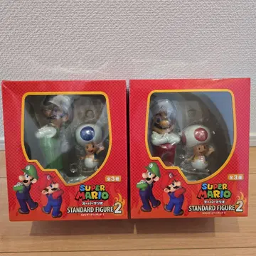 슈퍼 마리오 스탠다드 피규어 2세트 마리오 & 루이지 & 키노피오