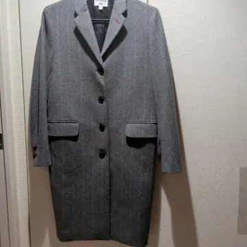 INES 유니클로 이네스 그레이 체스터 코트 M