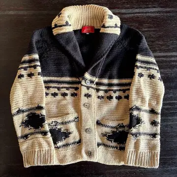 Indian Motorcycle 버튼 달린 코위찬 니트 M