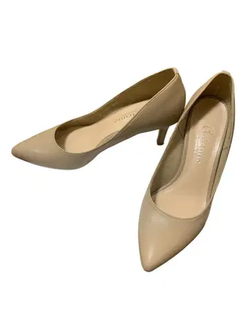 다크 샌드 컬러 / 베이지 스틸레토 플레인 펌프스 23.5