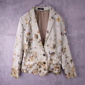 벨벳 테일러드 자켓 보타니컬 실크 혼방 올 패턴 불가리아 제