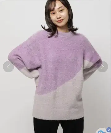 niko and - 아트 패턴 BIG 니트 풀오버