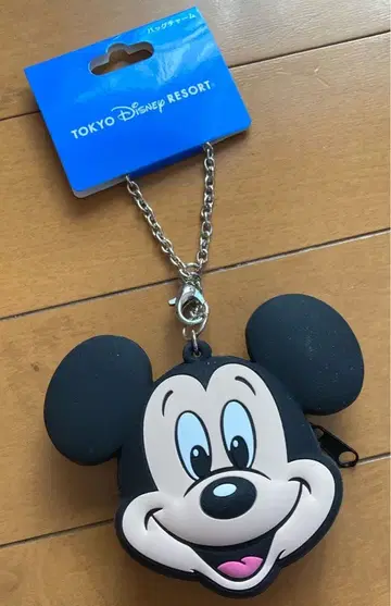 [ 미사용 새상품 ] 디즈니 리조트 미키 백참 코인 케이스 잡화 수납