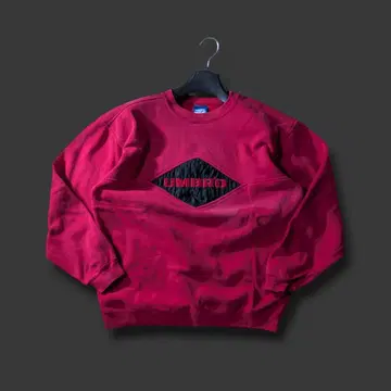 빈티지 UMBRO 엄브로 맨투맨 프론트 로고 빈티지 진홍색