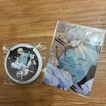 블루 록 나이트 축구 나기 세이시로 홀로그램 트레이딩 카드 캔 배지