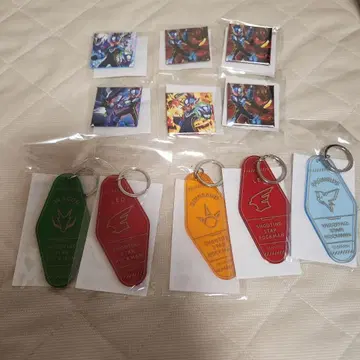유성 락맨 캡슐 복권 캔뱃지, 키링 세트