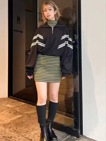 GYDA 골지 터틀 타이트 원피스