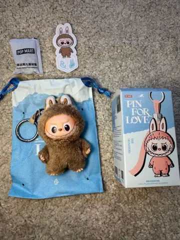 정품 POPMART 러브브 PIN FOR LOVE 키링 &