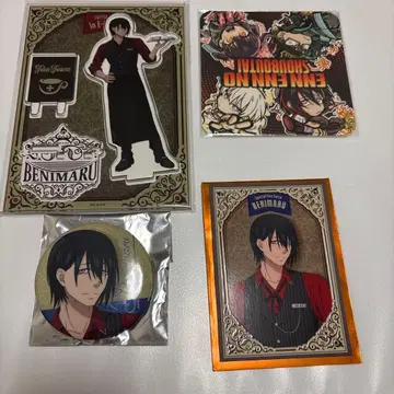 염염소방대 E-DINER 카페 아크릴 스탠드 캔뱃지 특전 신몬 홍마루