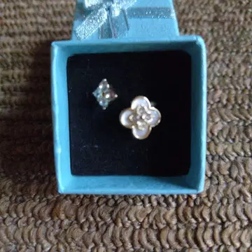 꽃 모티브 반지 세트 골드 계열