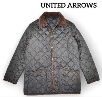 유나이티드 애로우즈 퀼팅 자켓 밀리터리 블루종