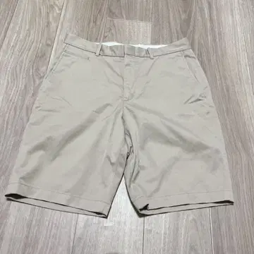 뷰티앤유스 하프 팬츠 베이지 무지 M 캐주얼 평상복