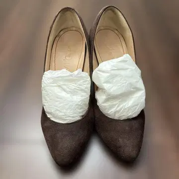 브라운 스웨이드 스틸레토 하이힐