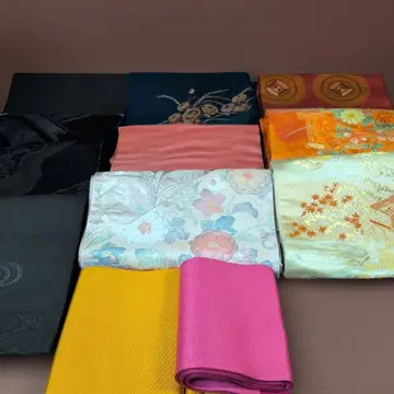 나고야 오비 외 오비 리메이크용 빈티지 원단 12점