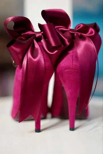 mayla classic 리본 포함 하이힐 백