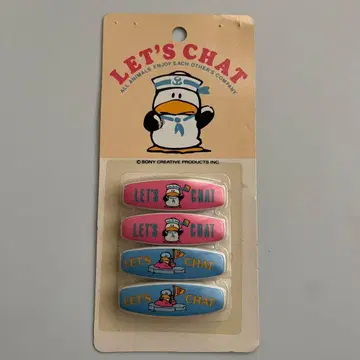 희귀 레어 렛츠 채팅 배지 안전핀 쇼와 헤이세이 레트로