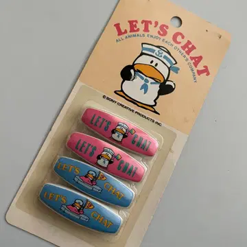 희귀 레어 렛츠 채팅 배지 안전핀 쇼와 헤이세이 레트로