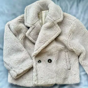 엘프 랭크 테디베어 보아 코트 자켓 테일러드 프리 사이즈