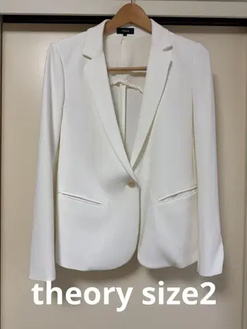 띠어리 화이트 테일러드 자켓