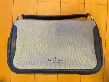 케이트 스페이드 메쉬 숄더백 네이비/화이트